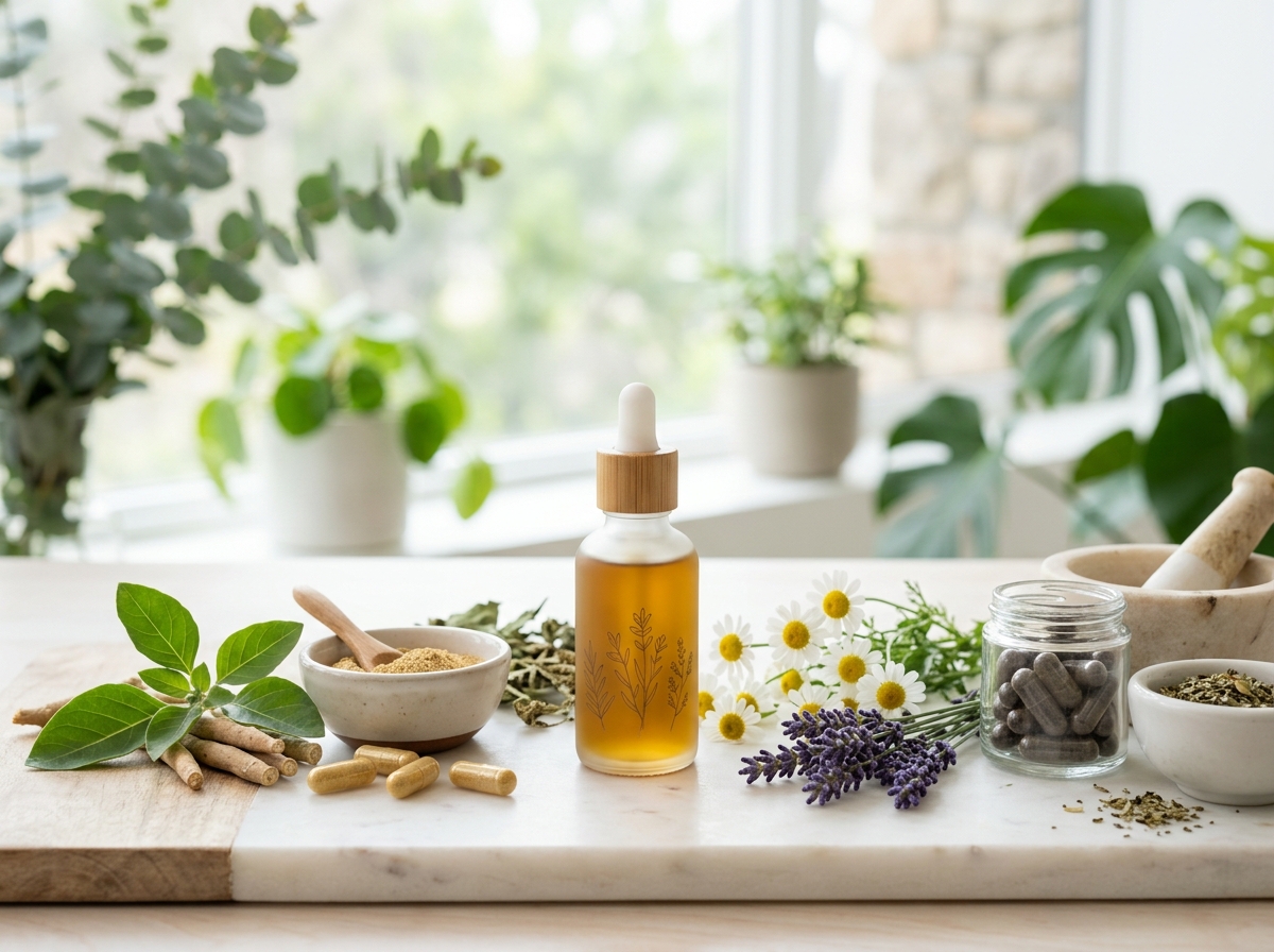 Best Supplements for Stress and Anxiety Relief 2026 - illustration of calming mechanisms