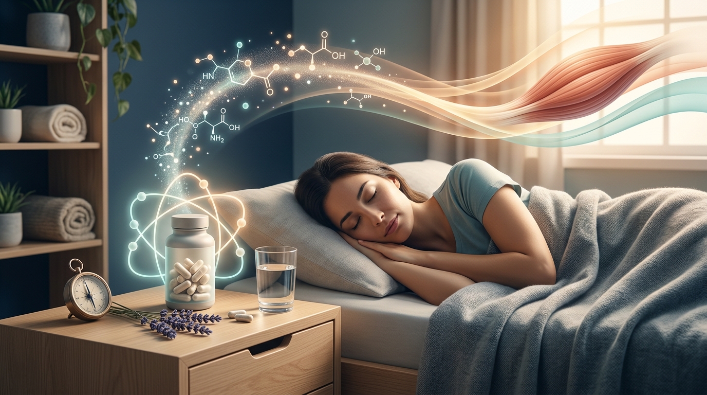 How Magnesium Glycinate Improves Sleep and Muscle Recovery (Science-Backed Guide 2026) — hero image