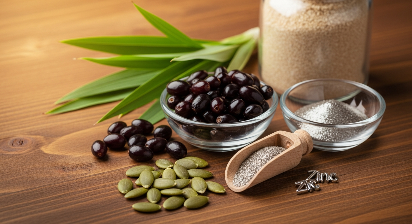 Natural prostate health ingredients saw palmetto pumpkin seeds zinc