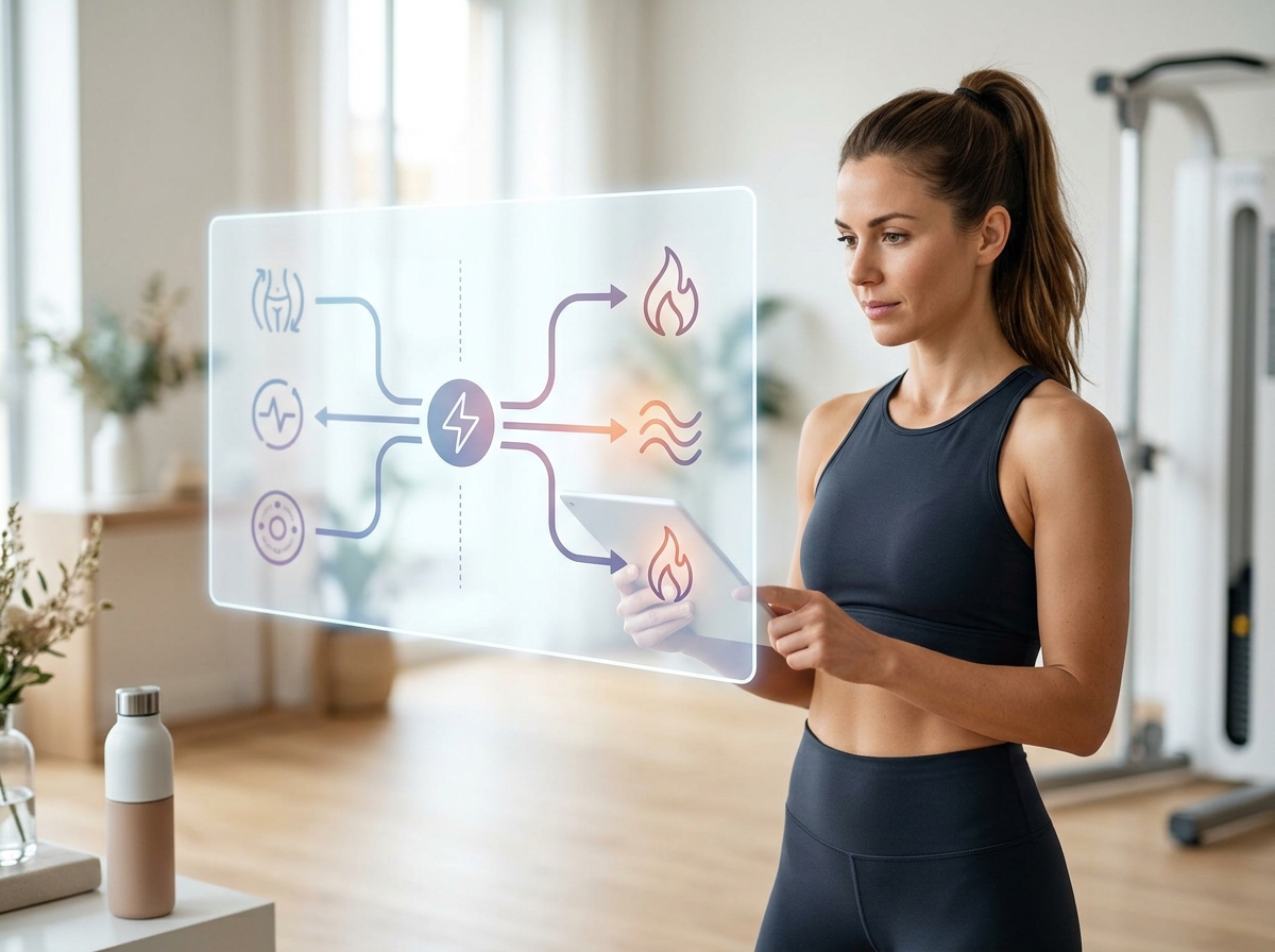 Infographic on key hormonal pathways and ingredient support for women's fat loss