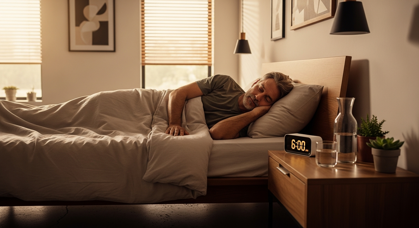 best prostate supplements for men 2026 — man sleeping through the night with good prostate health